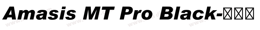 Amasis MT Pro Black字体转换